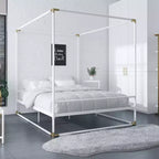 Letto a baldacchino in metallo - Queen Size