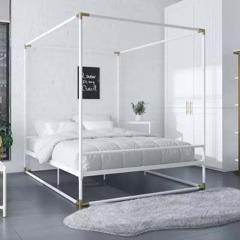 Letto a baldacchino in metallo - Queen Size