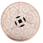 Sgabello da giardino/tavolino basso in ceramica Chinoiserie da 45,72 cm