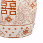 Sgabello da giardino/tavolino basso in ceramica Chinoiserie da 45,72 cm