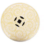 Sgabello da giardino/tavolino basso in ceramica Chinoiserie da 45,72 cm